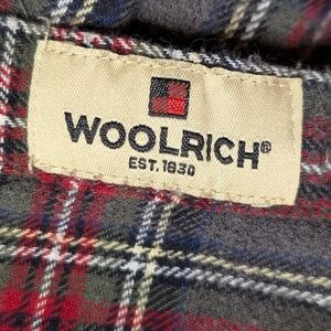 Woolrich Shirt Gray Red Plaid Hike Work Camping Outdoor L